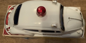 Alps Volkswagen Beetle Police Car 1972 Plasticmodel with Frictiondrive in original box (5288)